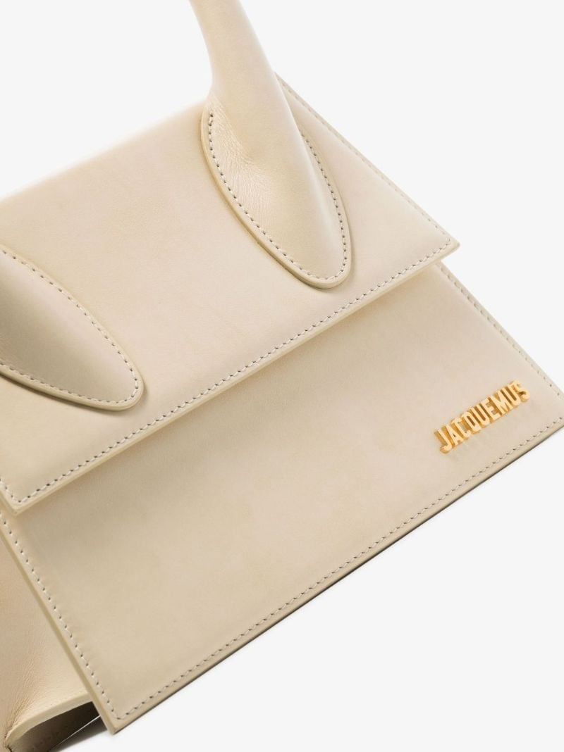 Neutral Le Grand Chiquito Leather Tote Bag