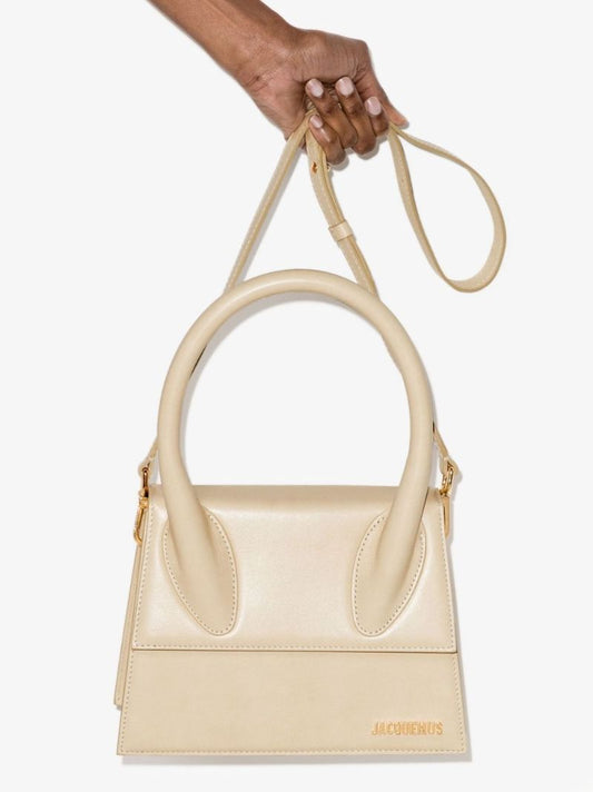 Neutral Le Grand Chiquito Leather Tote Bag
