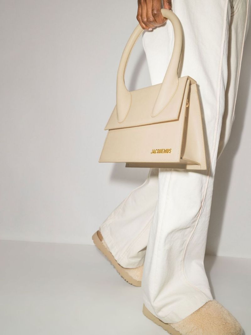 Neutral Le Grand Chiquito Leather Tote Bag