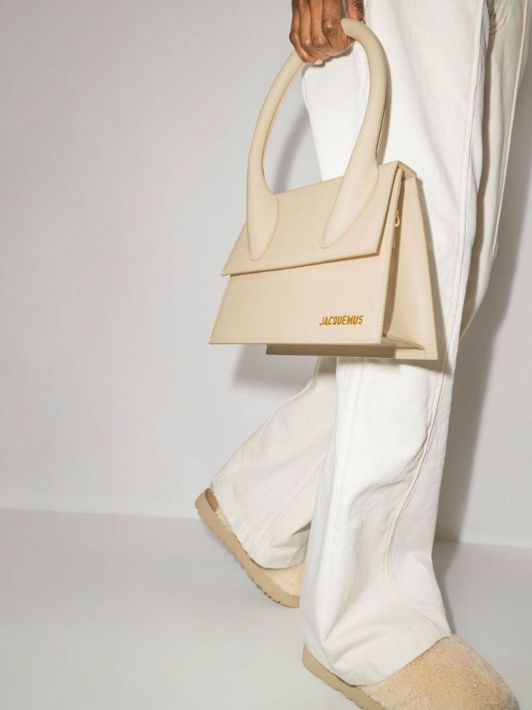 Neutral Le Grand Chiquito Leather Tote Bag