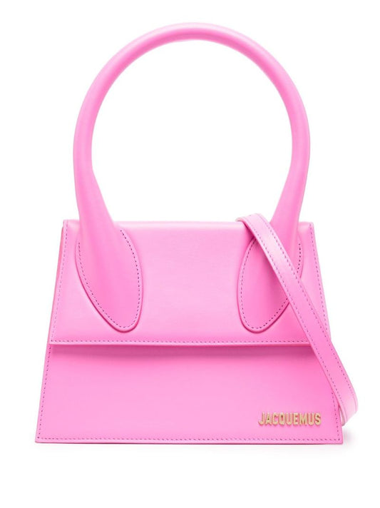 Pink Le Grand Chiquito Leather Top Handle Bag