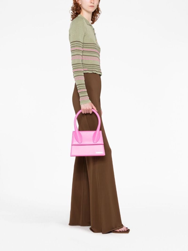 Pink Le Grand Chiquito Leather Top Handle Bag
