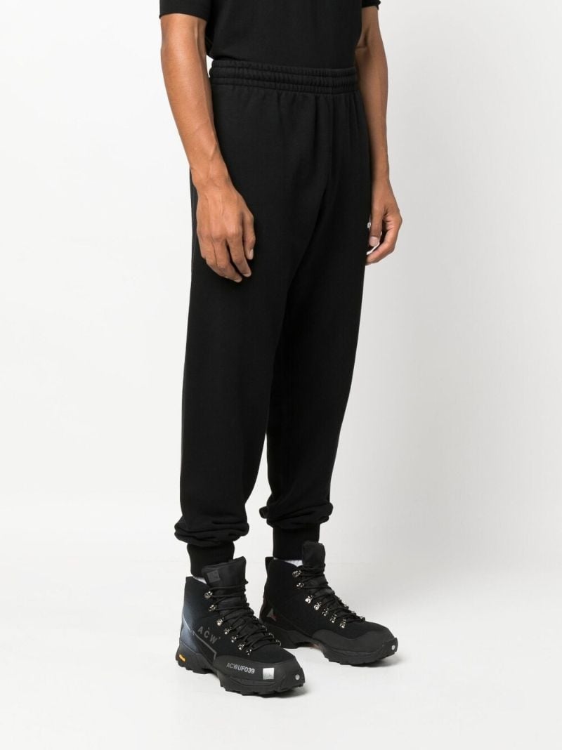 Black Logo Print Track Pants