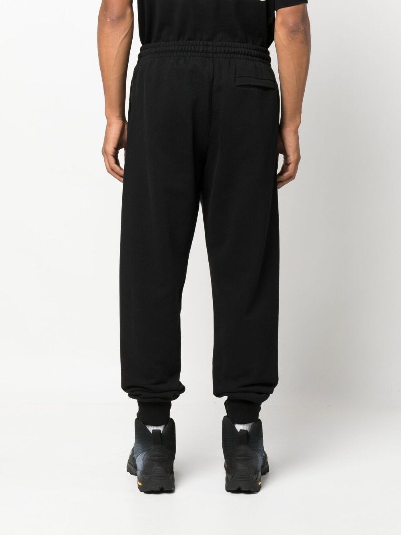 Black Logo Print Track Pants