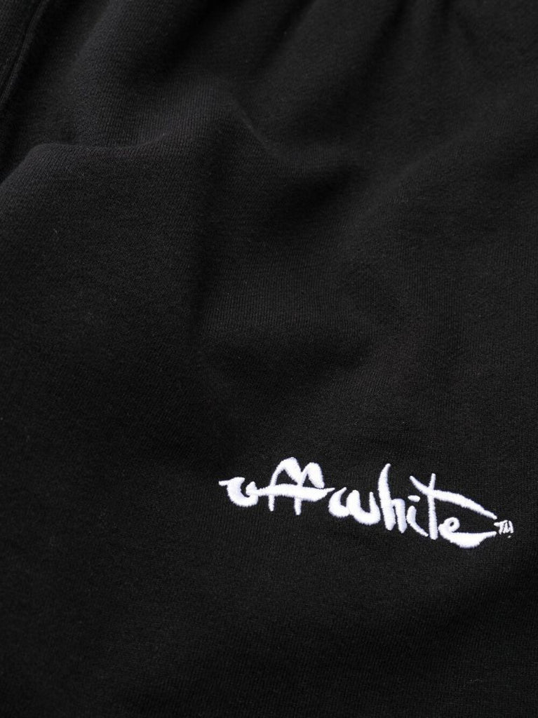 Black Logo Print Track Pants