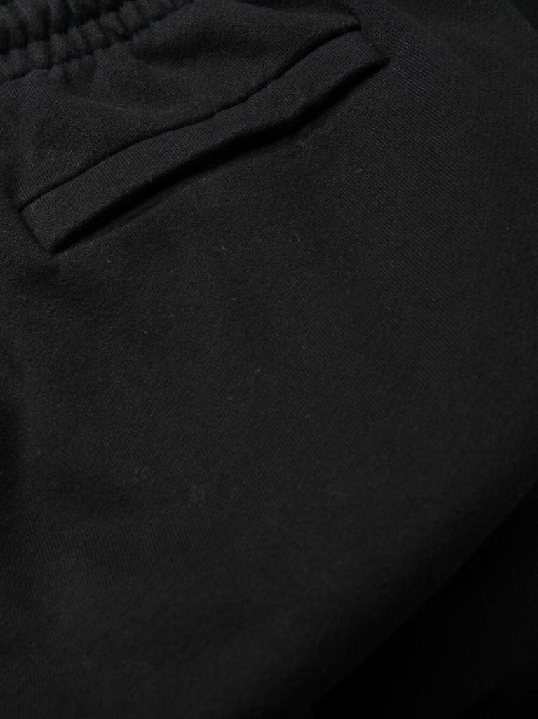Black Logo Print Track Pants