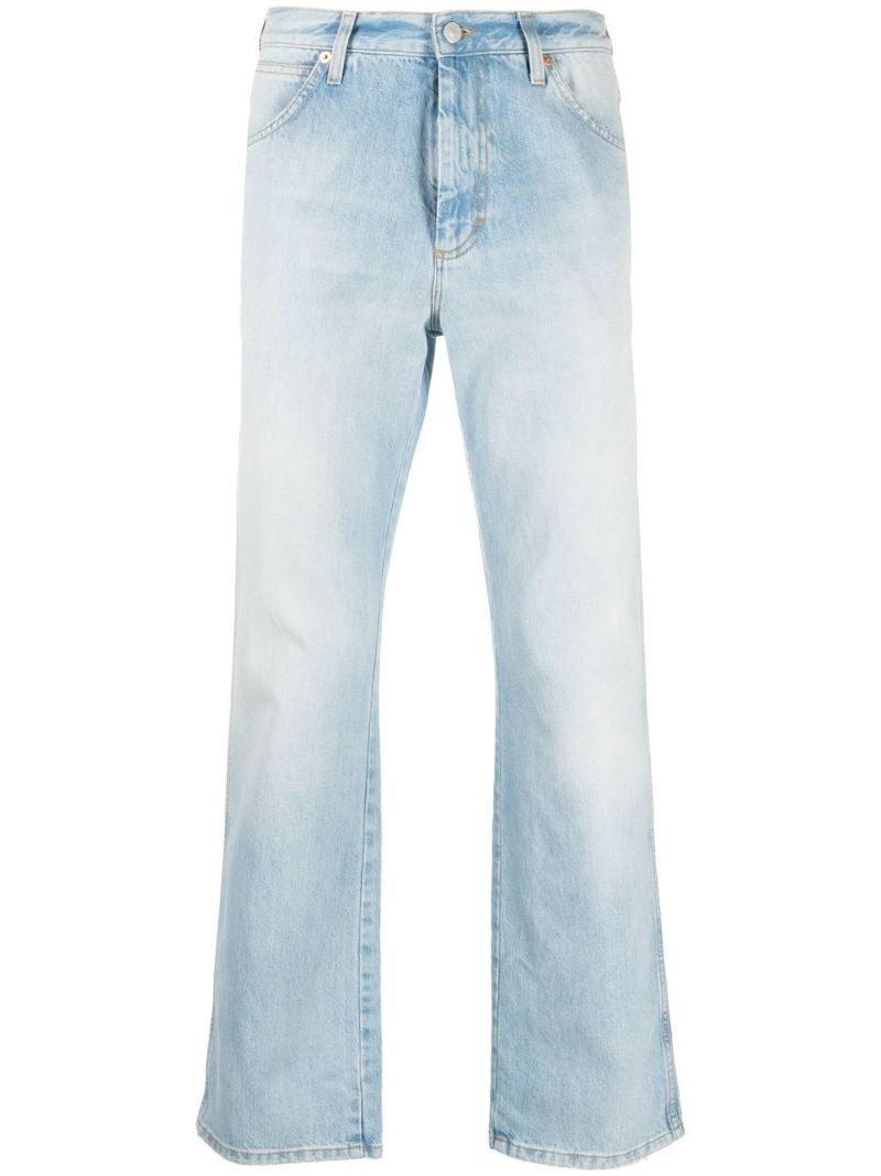 Blue Love Parade Embroidered Pocket Denim Jeans