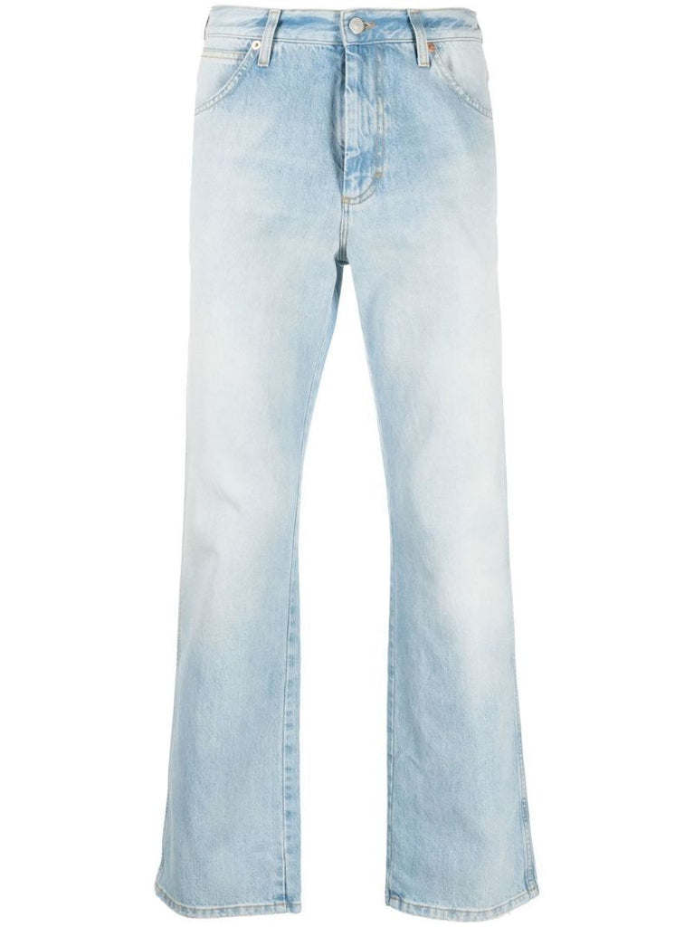 Blue Love Parade Embroidered Pocket Denim Jeans