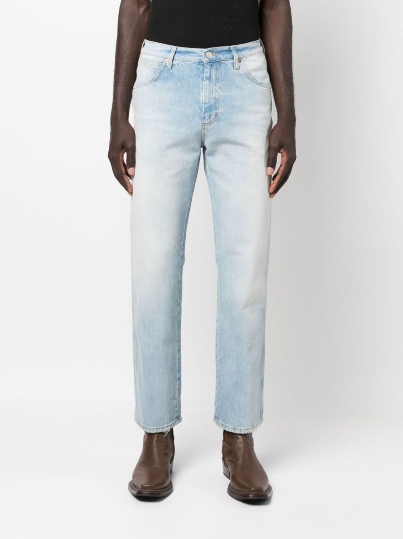 Blue Love Parade Embroidered Pocket Denim Jeans