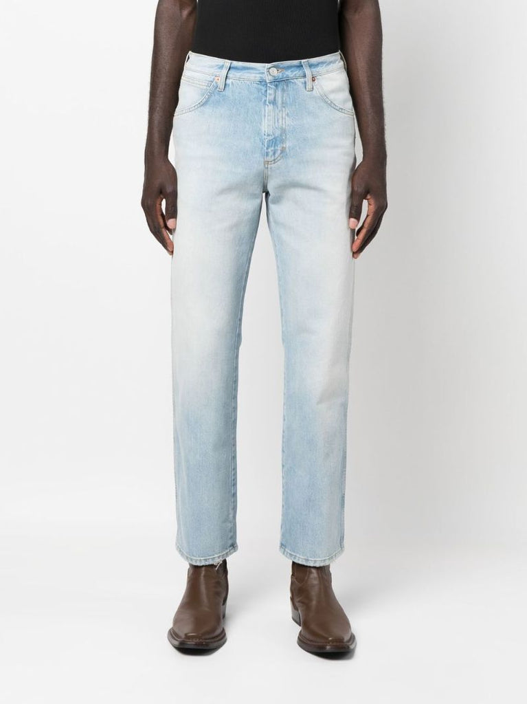 Blue Love Parade Embroidered Pocket Denim Jeans