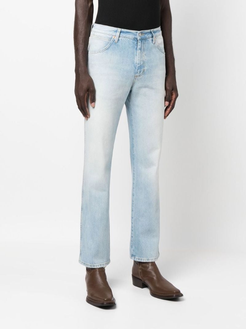 Blue Love Parade Embroidered Pocket Denim Jeans
