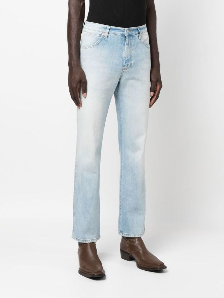 Blue Love Parade Embroidered Pocket Denim Jeans