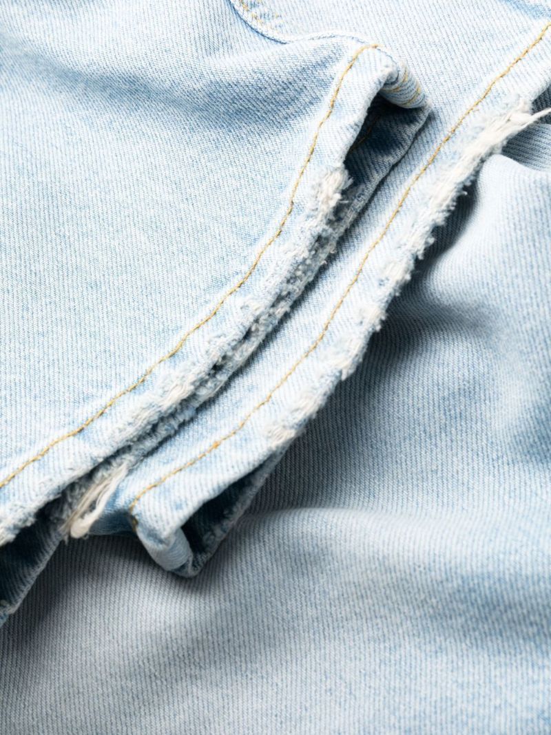 Blue Love Parade Embroidered Pocket Denim Jeans