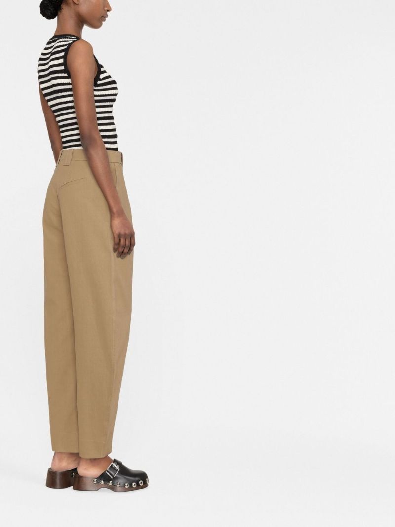 Neutral Organic Cotton Tapered Trousers