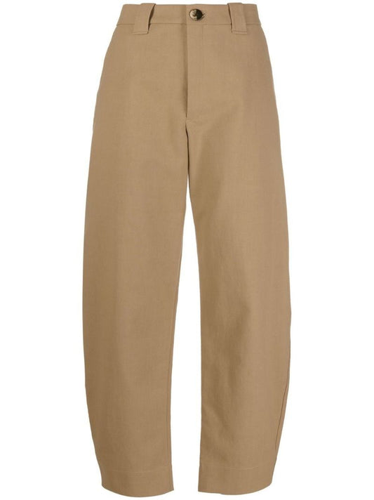 Neutral Organic Cotton Tapered Trousers