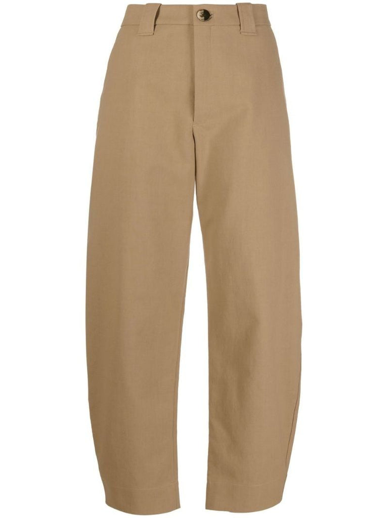 Neutral Organic Cotton Tapered Trousers