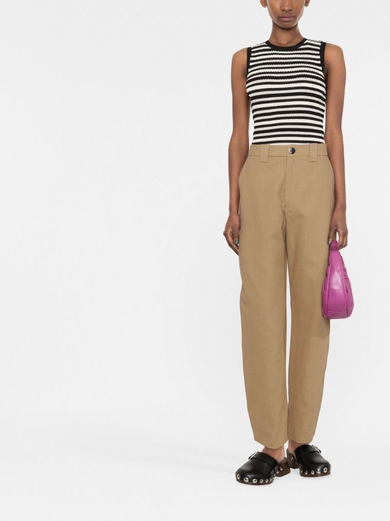 Neutral Organic Cotton Tapered Trousers