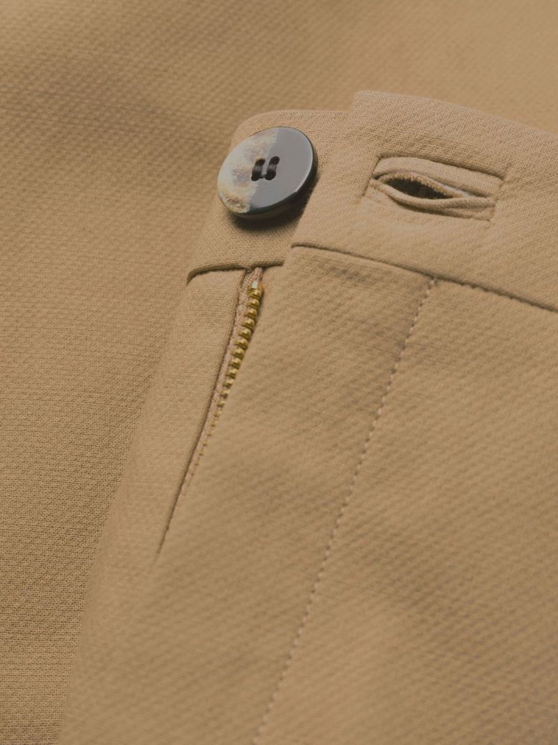 Neutral Organic Cotton Tapered Trousers