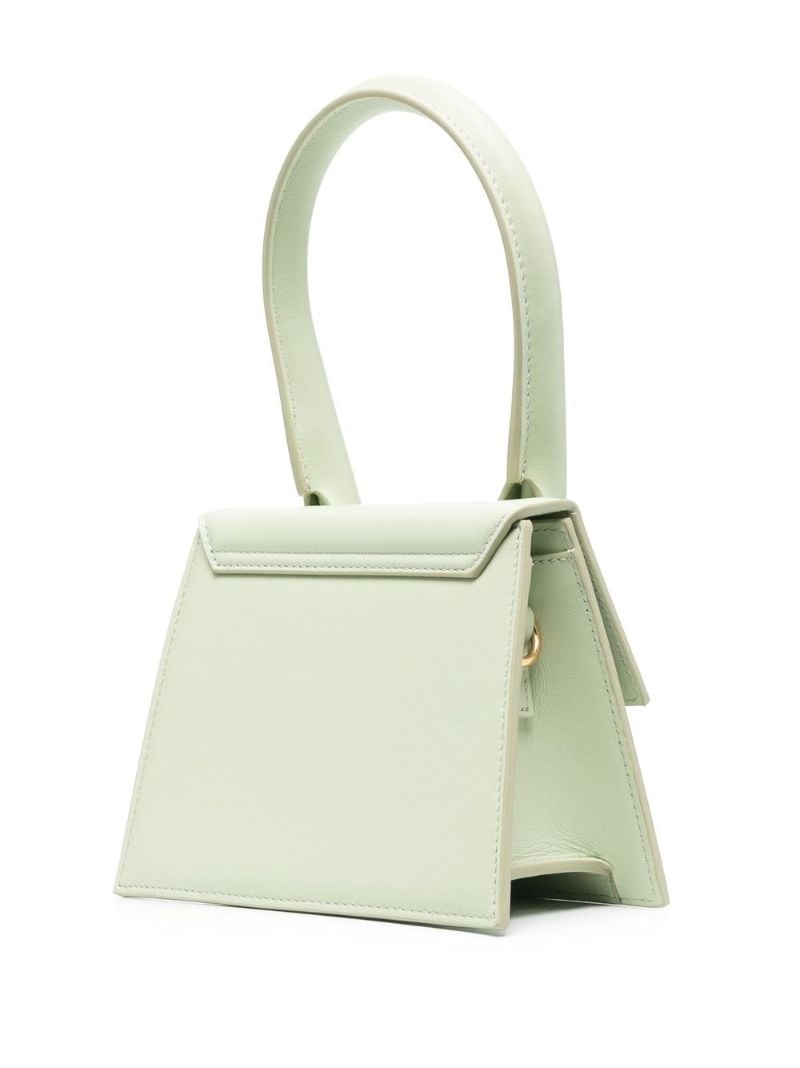 Green Le Chiquito Moyen Leather Tote Bag