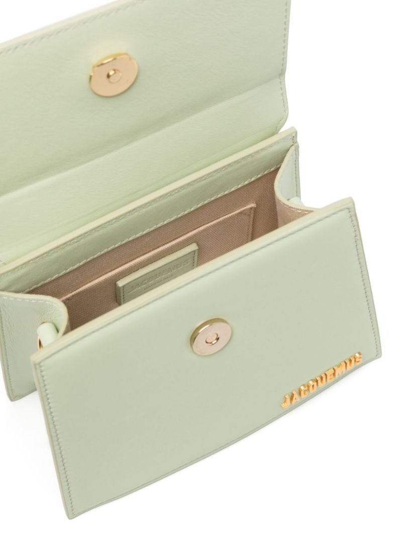 Green Le Chiquito Moyen Leather Tote Bag