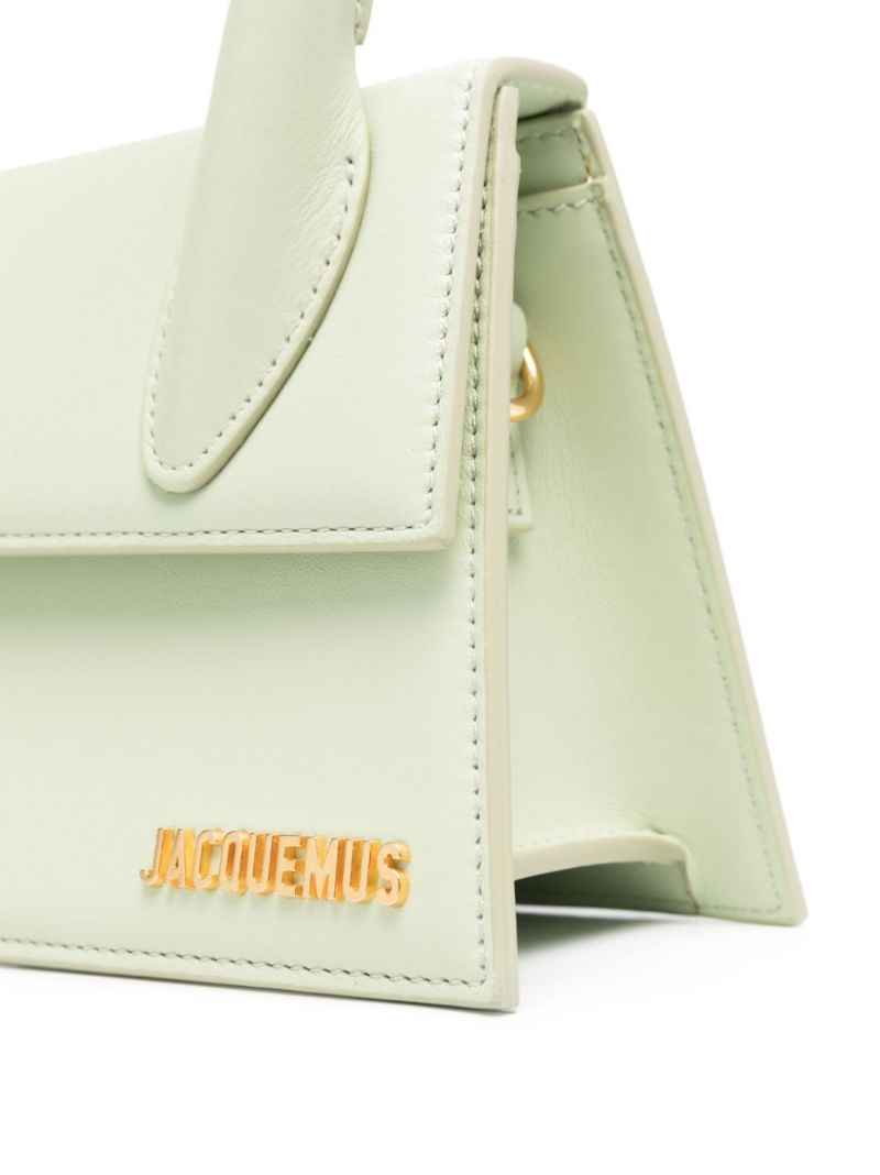 Green Le Chiquito Moyen Leather Tote Bag