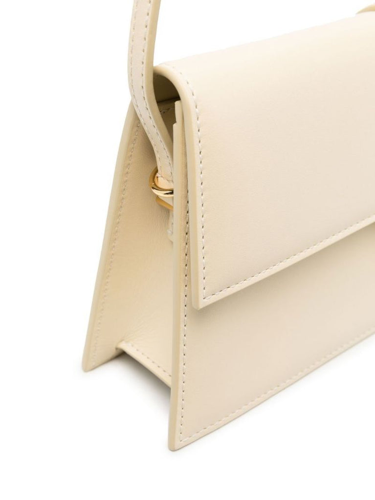 Neutral Le Bambino Long Leather Shoulder Bag