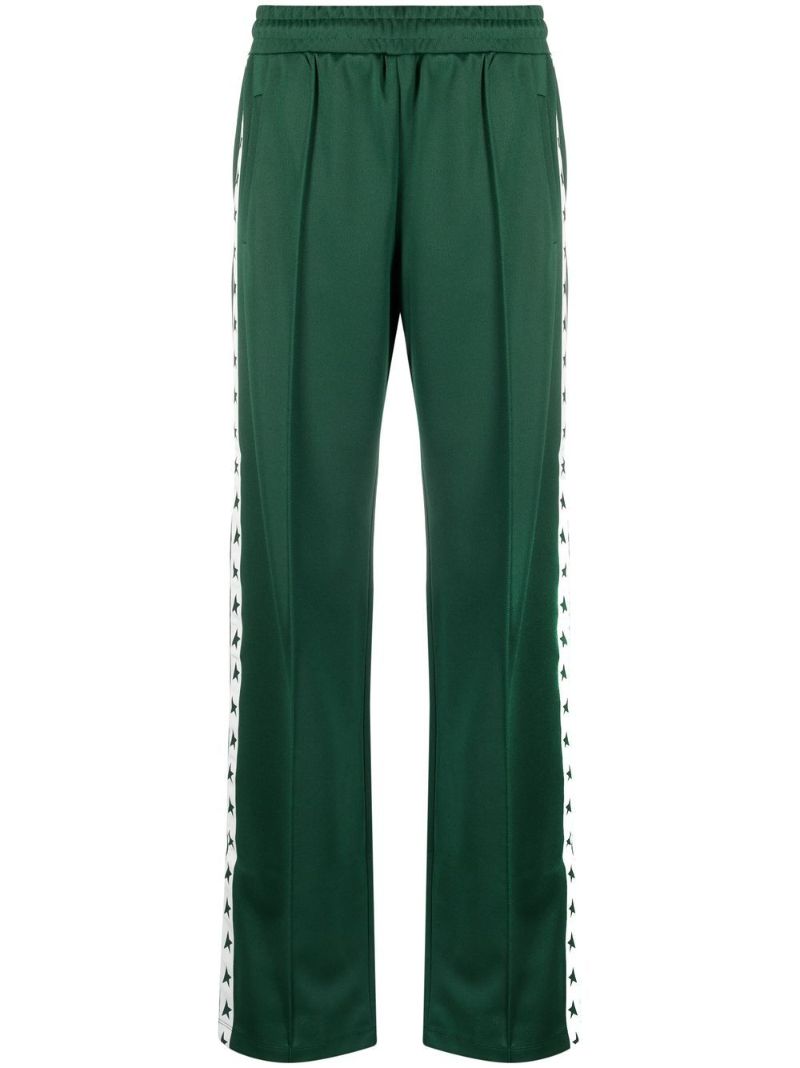 Green Dorotea Star Track Pants