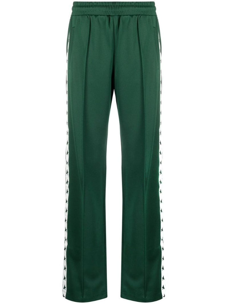 Green Dorotea Star Track Pants