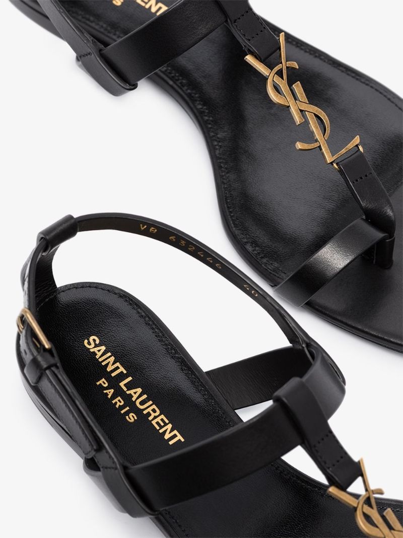 Black Power Cassandra Leather Sandals