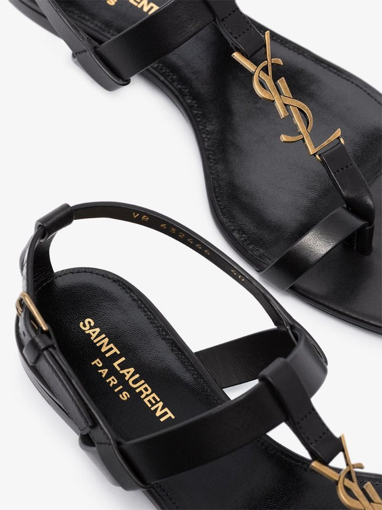 Black Power Cassandra Leather Sandals