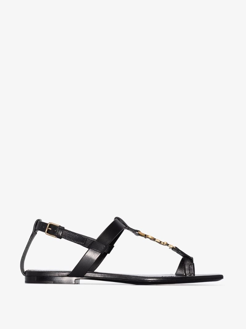 Black Power Cassandra Leather Sandals