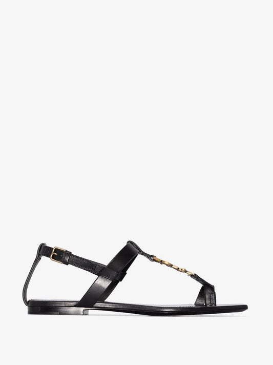 Black Power Cassandra Leather Sandals