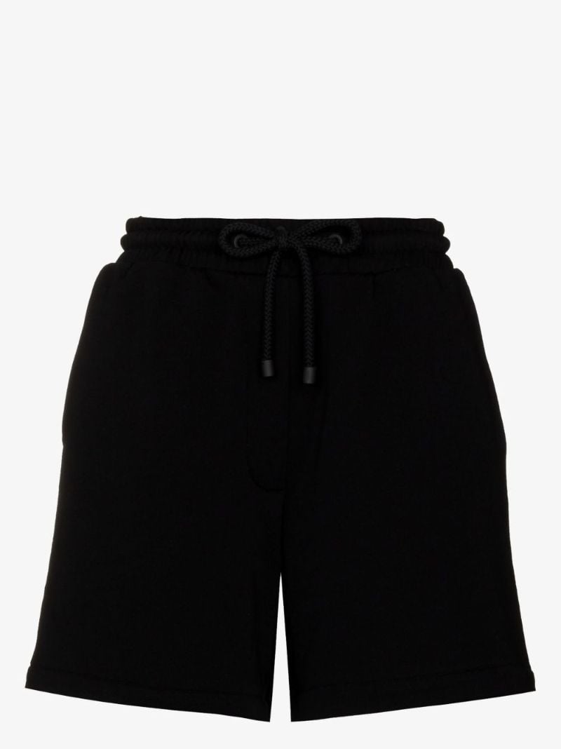 Black Anagram Logo Cotton Shorts