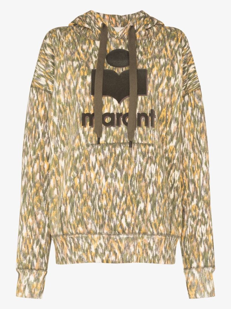 Green Mansel Logo Cotton Hoodie