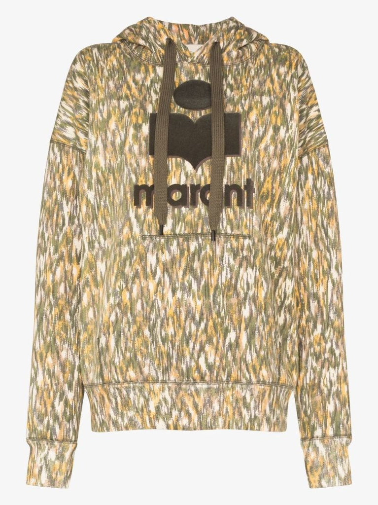 Green Mansel Logo Cotton Hoodie