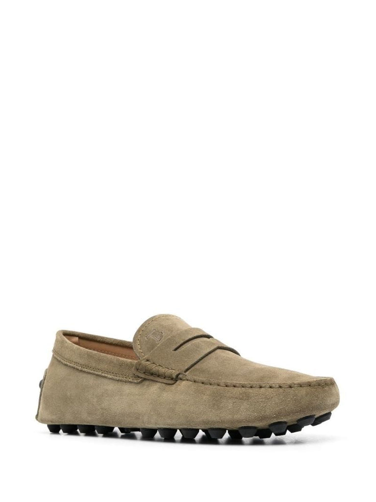 Green City Gommino Suede Loafers
