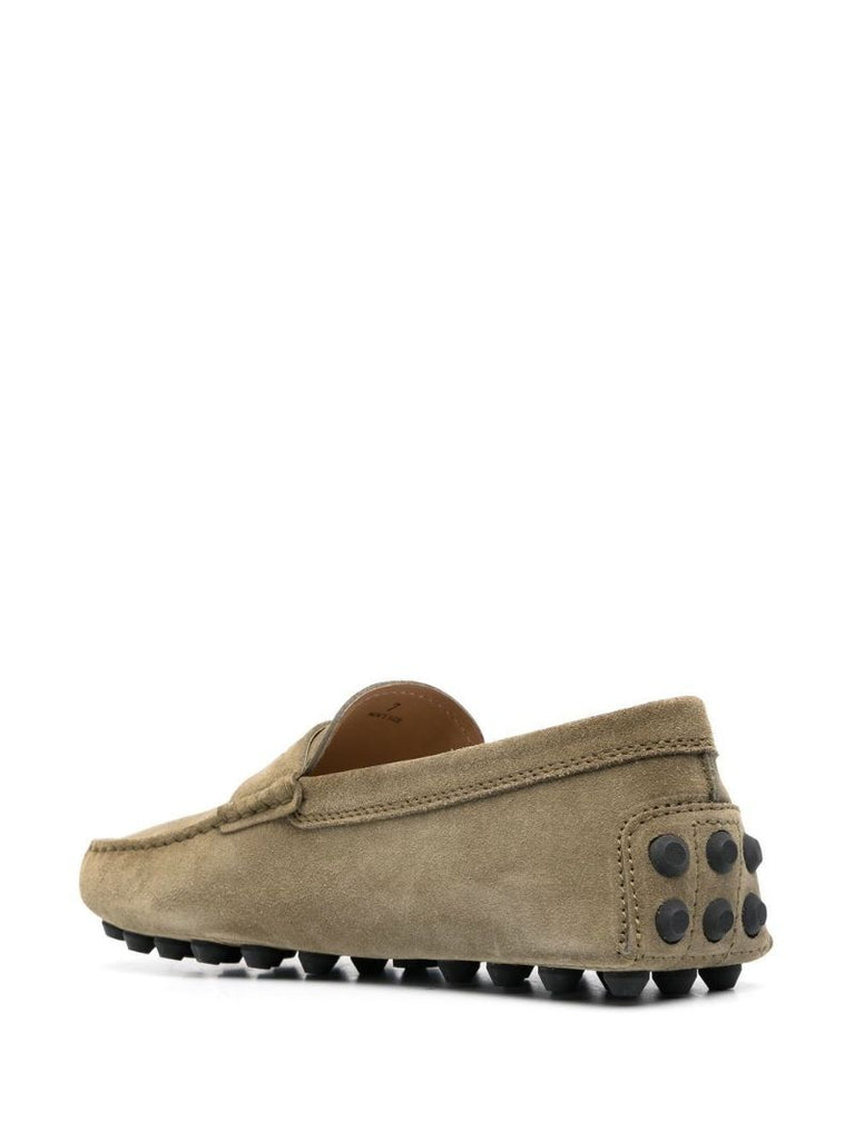 Green City Gommino Suede Loafers