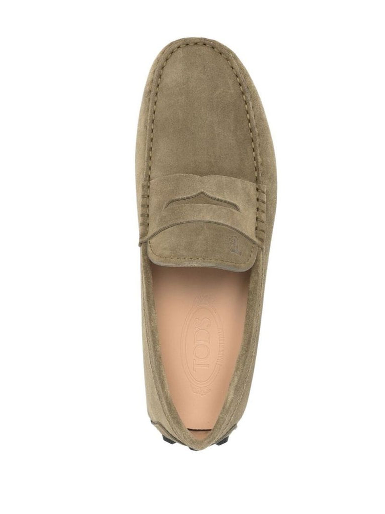 Green City Gommino Suede Loafers