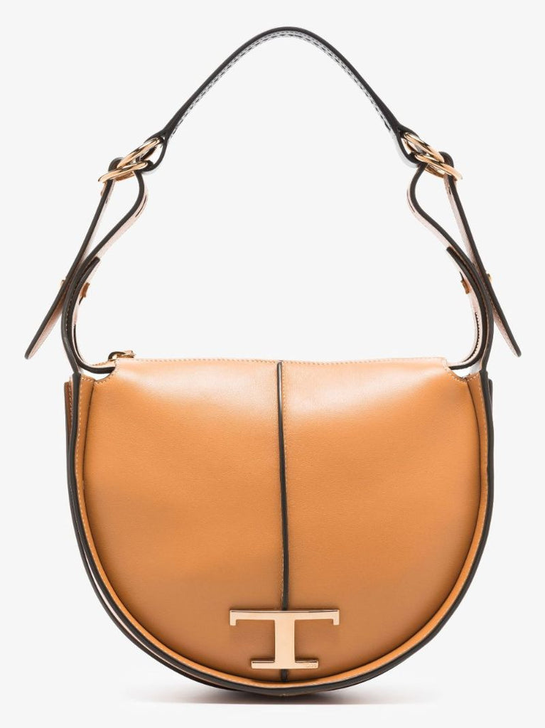 Brown Timeless Small Leather Shoulder Bag