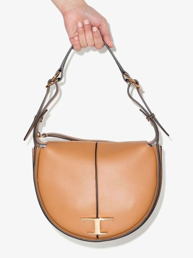 Brown Timeless Small Leather Shoulder Bag