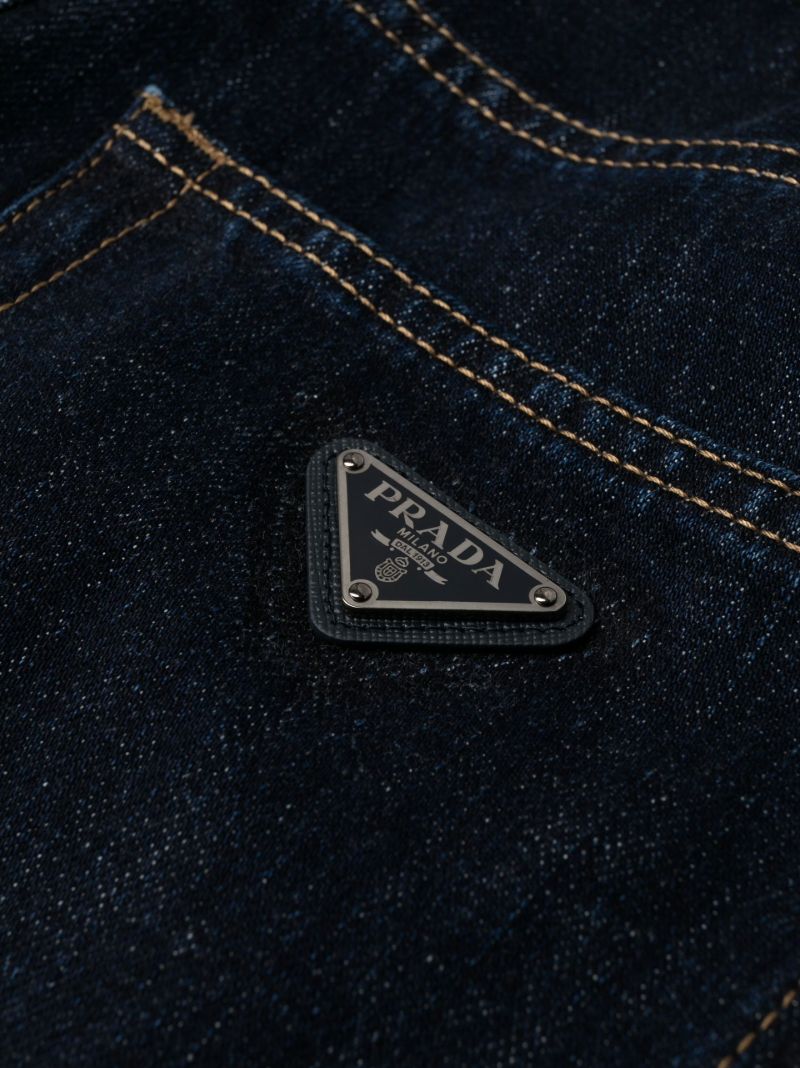 Blue Straight Leg Jeans