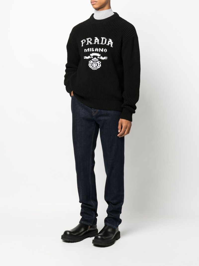 Blue Straight Leg Jeans