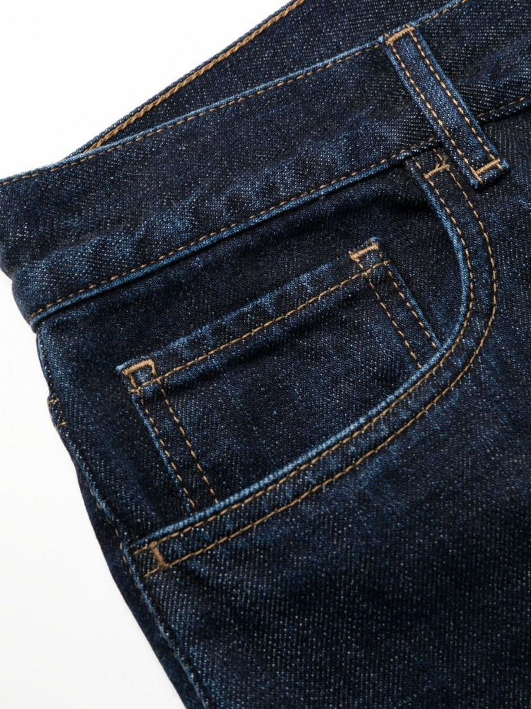 Blue Straight Leg Jeans