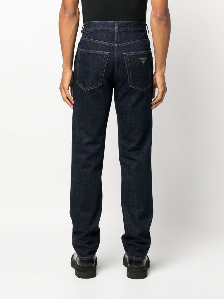 Blue Straight Leg Jeans
