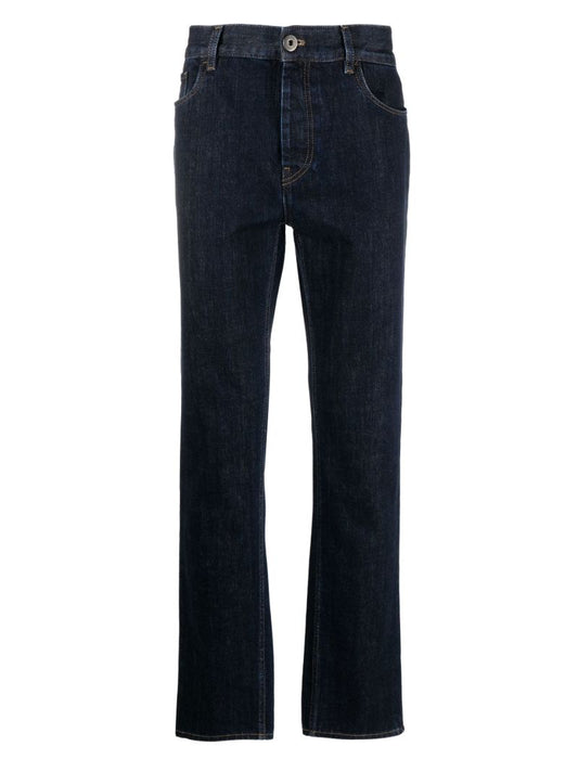 Blue Straight Leg Jeans