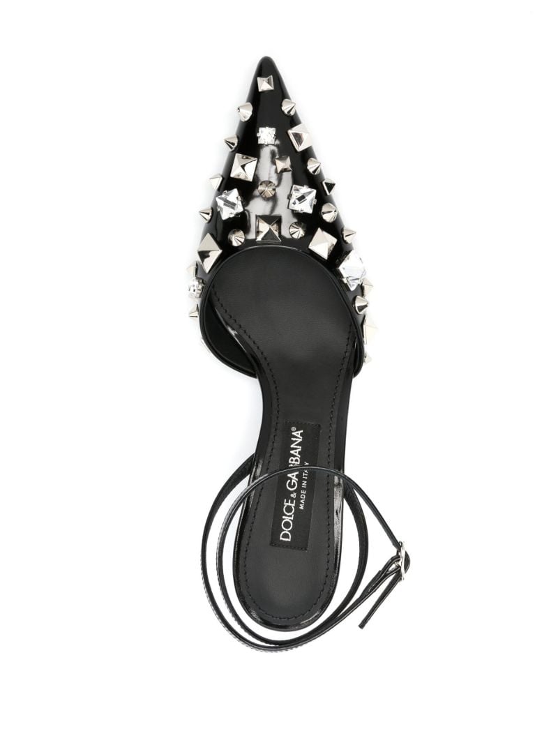 Black Lollo 60 Embellished Leather Pumps