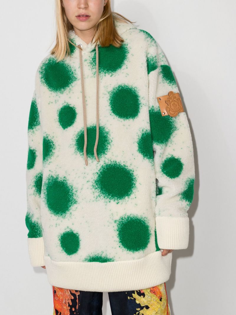 X Jw Anderson White Printed Hoodie