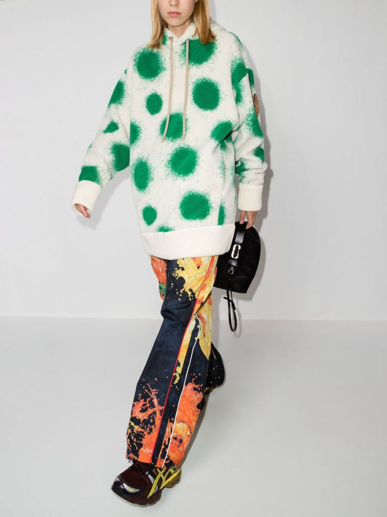 X Jw Anderson White Printed Hoodie