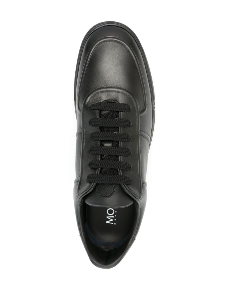 Black Neue York Low-top Leather Sneakers