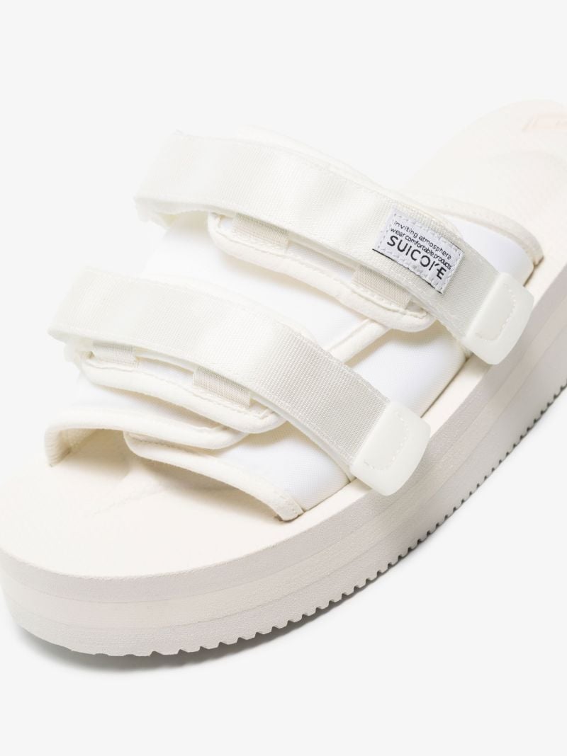 White Moto-vpo Canvas Sandals